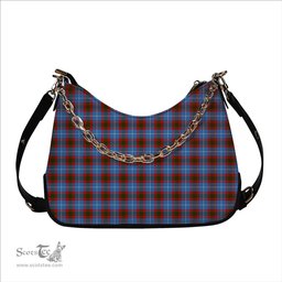 ScotsTee Shop Scottish Newton Tartan Handbag Women's Shoulder Bag With Chain