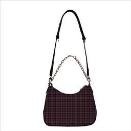 ScotsTee Shop Scottish MacDonald Modern Tartan Handbag Women's Shoulder Bag With Chain
