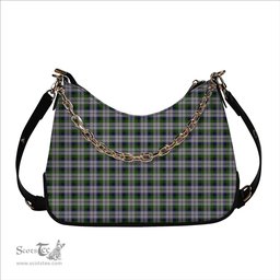 ScotsTee Shop Scottish MacCracken Dress Tartan Handbag Women's Shoulder Bag With Chain
