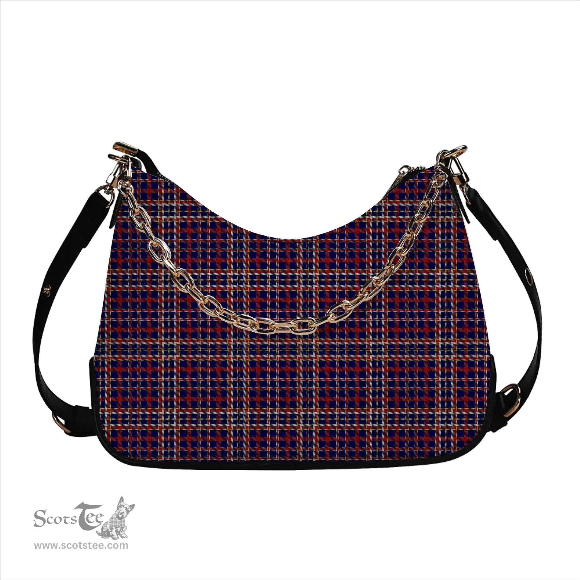 ScotsTee Shop Scottish YTL Tartan Handbag Women's Shoulder Bag With Chain