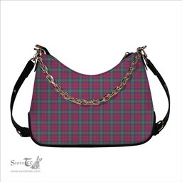 ScotsTee Shop Scottish Lindsay Ancient Tartan Handbag Women's Shoulder Bag With Chain
