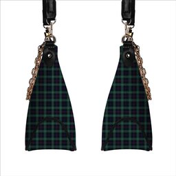 ScotsTee Shop Scottish MacKenzie Modern Tartan Handbag Women's Shoulder Bag With Chain