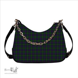 ScotsTee Shop Scottish Leatherneck Tartan Handbag Women's Shoulder Bag With Chain