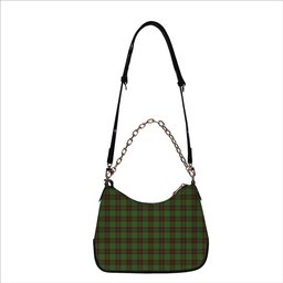 ScotsTee Shop Scottish McFie Hunting Ancient Tartan Handbag Women's Shoulder Bag With Chain
