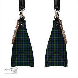 ScotsTee Shop Scottish MacKenzie Modern SC Tartan Handbag Women's Shoulder Bag With Chain