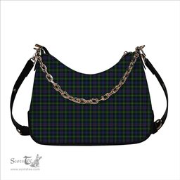 ScotsTee Shop Scottish MacLeod of Gesto 2 Tartan Handbag Women's Shoulder Bag With Chain
