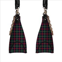 ScotsTee Shop Scottish MacLennan Modern Tartan Handbag Women's Shoulder Bag With Chain