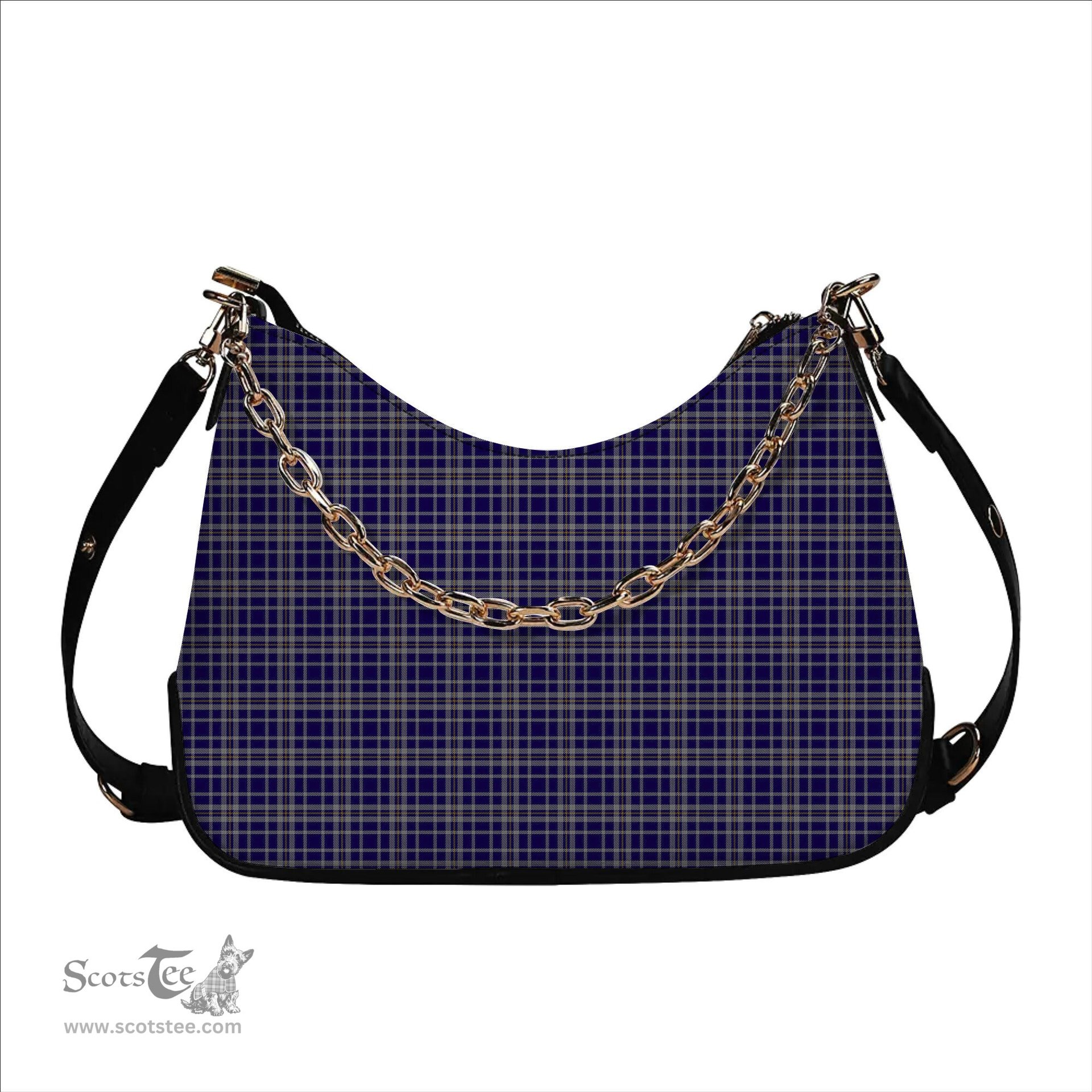 ScotsTee Shop Scottish Ochterlony SC Tartan Handbag Women's Shoulder Bag With Chain