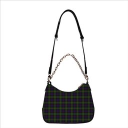 ScotsTee Shop Scottish MacDonell of Glengarry 3 Tartan Handbag Women's Shoulder Bag With Chain