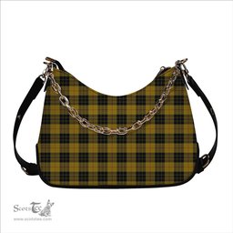ScotsTee Shop Scottish McLeod of Lewis Ancient Tartan Handbag Women's Shoulder Bag With Chain