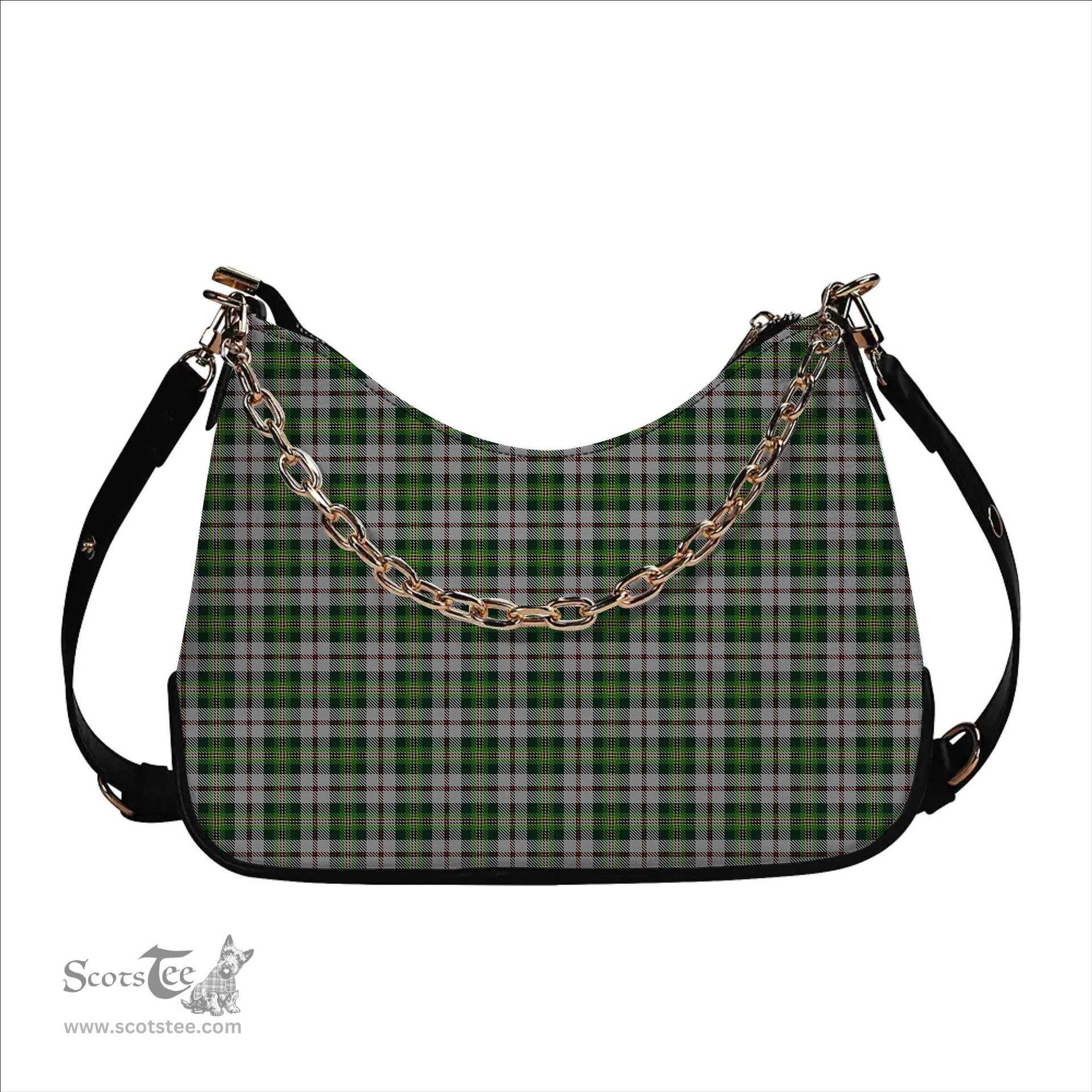ScotsTee Shop Scottish Madewell Dress Tartan Handbag Women's Shoulder Bag With Chain