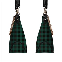 ScotsTee Shop Scottish McArthur-Fox Hunting Modern Tartan Handbag Women's Shoulder Bag With Chain
