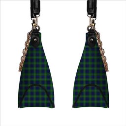 ScotsTee Shop Scottish Hamilton Green Hunting Tartan Handbag Women's Shoulder Bag With Chain