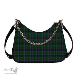 ScotsTee Shop Scottish MacAlpine 1906 Tartan Handbag Women's Shoulder Bag With Chain