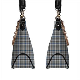 ScotsTee Shop Scottish Haig Ancient Tartan Handbag Women's Shoulder Bag With Chain