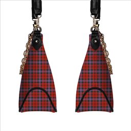 ScotsTee Shop Scottish Kelly of Sleat Red Ancient Tartan Handbag Women's Shoulder Bag With Chain