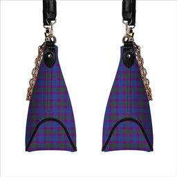 ScotsTee Shop Scottish Lang Modern Clan Tartan Handbag Women's Shoulder Bag With Chain