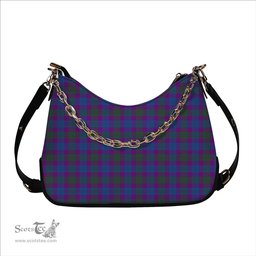 ScotsTee Shop Scottish Lang Modern Clan Tartan Handbag Women's Shoulder Bag With Chain