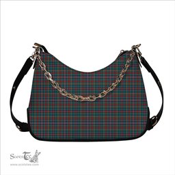 ScotsTee Shop Scottish Hunter Old Modern Tartan Handbag Women's Shoulder Bag With Chain