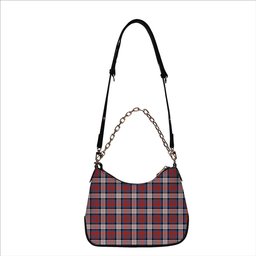 ScotsTee Shop Scottish MacDonald Dress Irish Ancient Tartan Handbag Women's Shoulder Bag With Chain