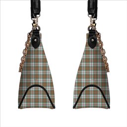 ScotsTee Shop Scottish MacBean Dress Ancient Tartan Handbag Women's Shoulder Bag With Chain