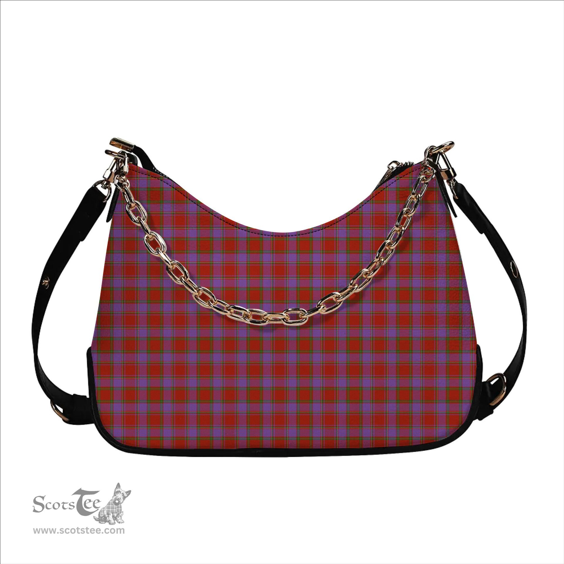 ScotsTee Shop Scottish Mair Ancient Tartan Handbag Women's Shoulder Bag With Chain