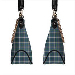 ScotsTee Shop Scottish McDowall Modern Tartan Handbag Women's Shoulder Bag With Chain