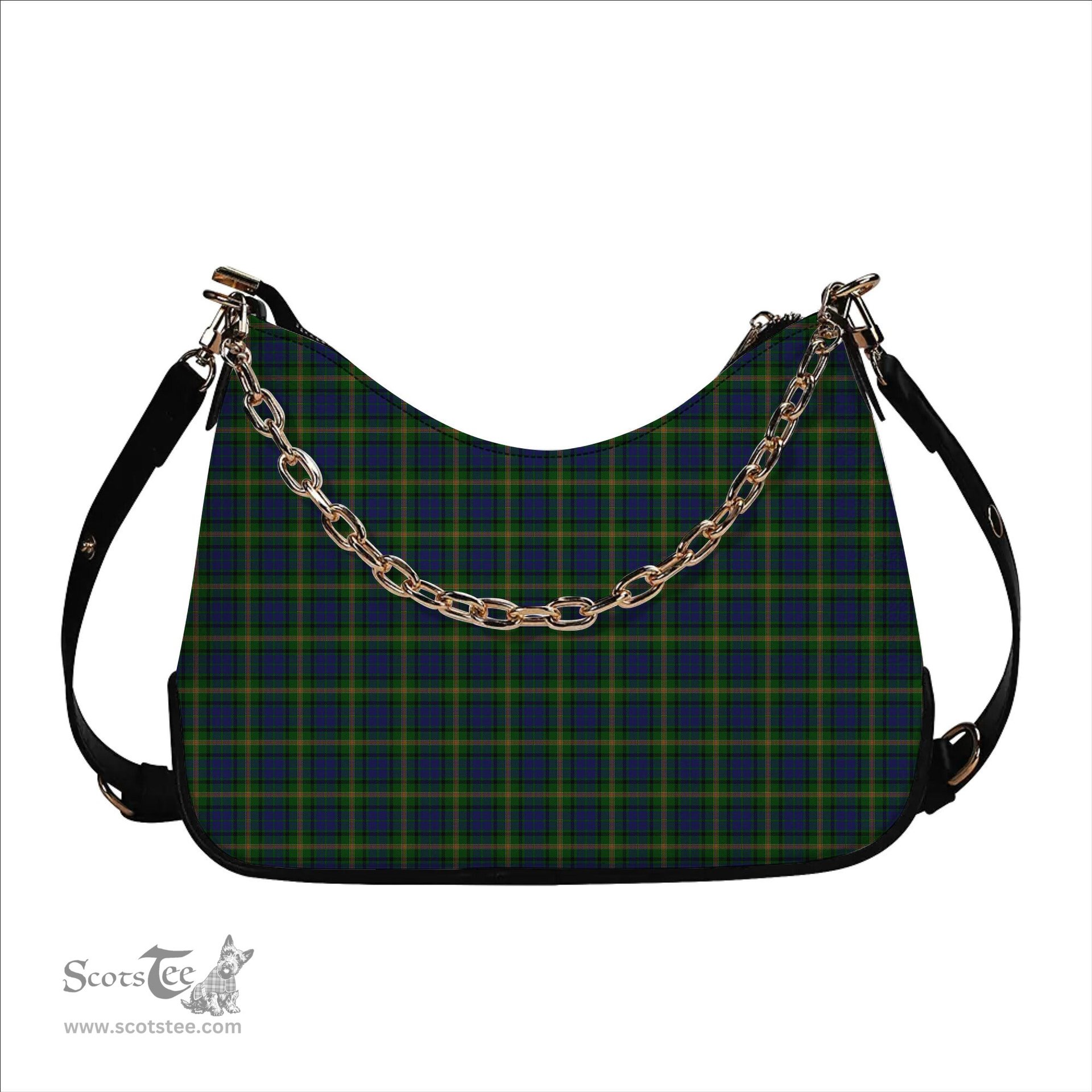 ScotsTee Shop Scottish Maitland Chief Tartan Handbag Women's Shoulder Bag With Chain