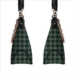 ScotsTee Shop Scottish Manx Ellan Vannin Tartan Handbag Women's Shoulder Bag With Chain