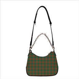 ScotsTee Shop Scottish Menzies Green Ancient Tartan Handbag Women's Shoulder Bag With Chain