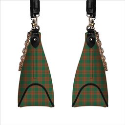 ScotsTee Shop Scottish Menzies Green Ancient Tartan Handbag Women's Shoulder Bag With Chain