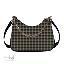 ScotsTee Shop Scottish McKinnon Dress Tartan Handbag Women's Shoulder Bag With Chain
