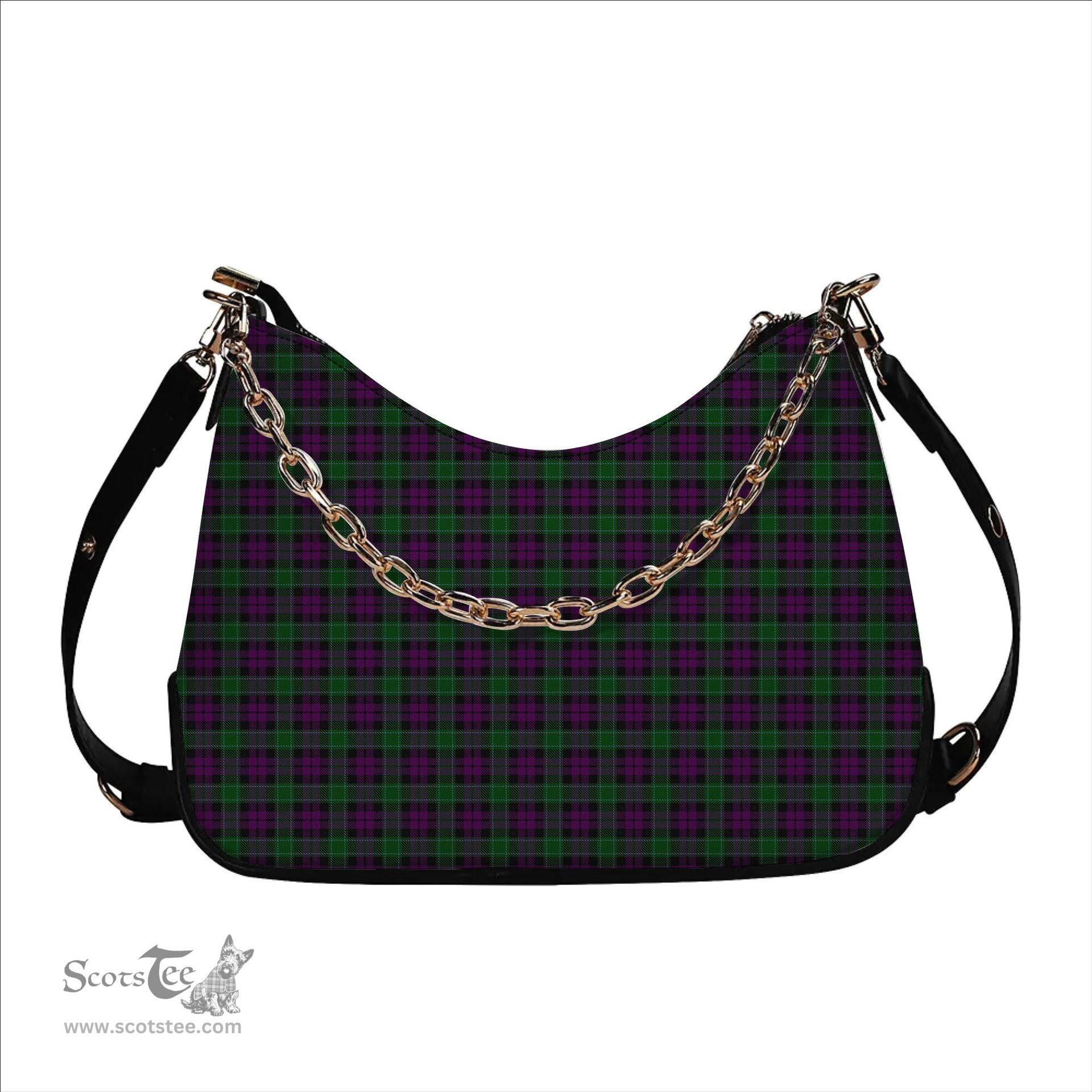 ScotsTee Shop Scottish Wilsons 150 Tartan Handbag Women's Shoulder Bag With Chain
