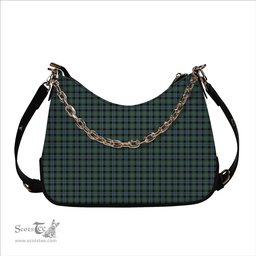 ScotsTee Shop Scottish Melville Tartan Handbag Women's Shoulder Bag With Chain