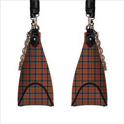 ScotsTee Shop Scottish MacCracken Ancient Tartan Handbag Women's Shoulder Bag With Chain