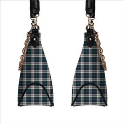 ScotsTee Shop Scottish MacLeod Of Californian Modern Tartan Handbag Women's Shoulder Bag With Chain