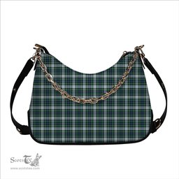 ScotsTee Shop Scottish MacKenzie Dress Ancient Tartan Handbag Women's Shoulder Bag With Chain
