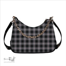 ScotsTee Shop Scottish Moffat Ancient Tartan Handbag Women's Shoulder Bag With Chain