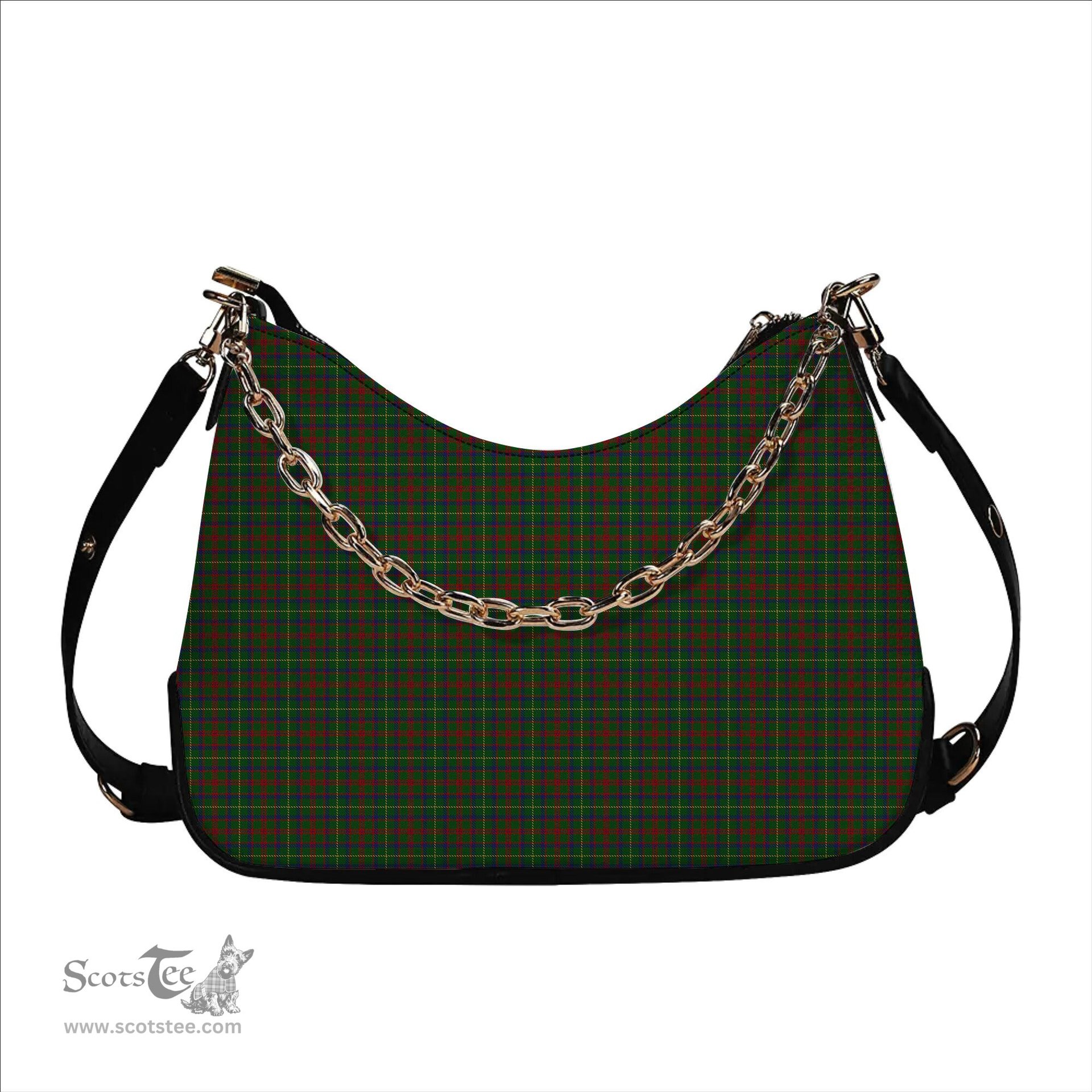 ScotsTee Shop Scottish MacKintosh Hunting Tartan Handbag Women's Shoulder Bag With Chain