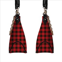 ScotsTee Shop Scottish MacQueen Modern Tartan Handbag Women's Shoulder Bag With Chain