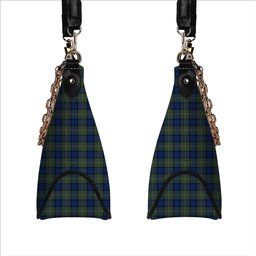 ScotsTee Shop Scottish Muir Modern Tartan Handbag Women's Shoulder Bag With Chain