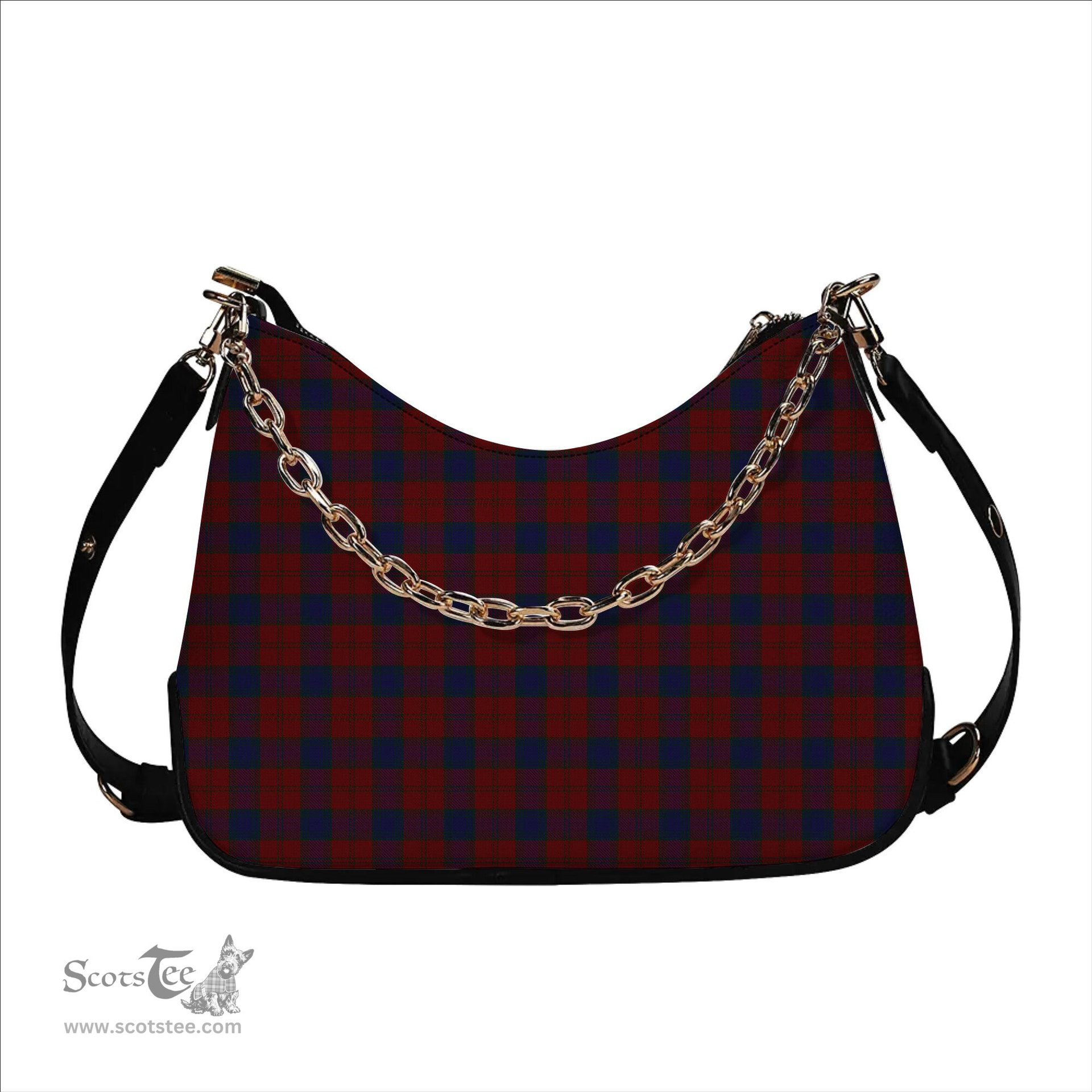 ScotsTee Shop Scottish Lawless Tartan Handbag Women's Shoulder Bag With Chain