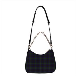 ScotsTee Shop Scottish Lumsden Hunting Tartan Handbag Women's Shoulder Bag With Chain