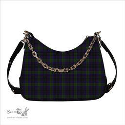 ScotsTee Shop Scottish Lumsden Hunting Tartan Handbag Women's Shoulder Bag With Chain