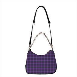 ScotsTee Shop Scottish Lang Ancient Clan Tartan Handbag Women's Shoulder Bag With Chain