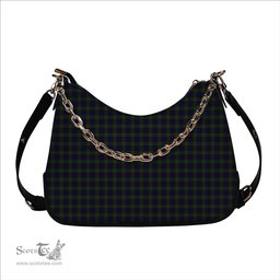 ScotsTee Shop Scottish Newman Tartan Handbag Women's Shoulder Bag With Chain