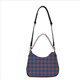 ScotsTee Shop Scottish Laing of Archiestown Ancient Tartan Handbag Women's Shoulder Bag With Chain
