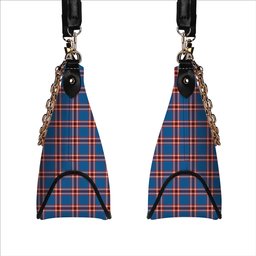 ScotsTee Shop Scottish Laing of Archiestown Ancient Tartan Handbag Women's Shoulder Bag With Chain