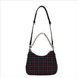 ScotsTee Shop Scottish McLennan Modern Tartan Handbag Women's Shoulder Bag With Chain