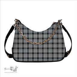 ScotsTee Shop Scottish MacTavish of Dunardry Dress Tartan Handbag Women's Shoulder Bag With Chain